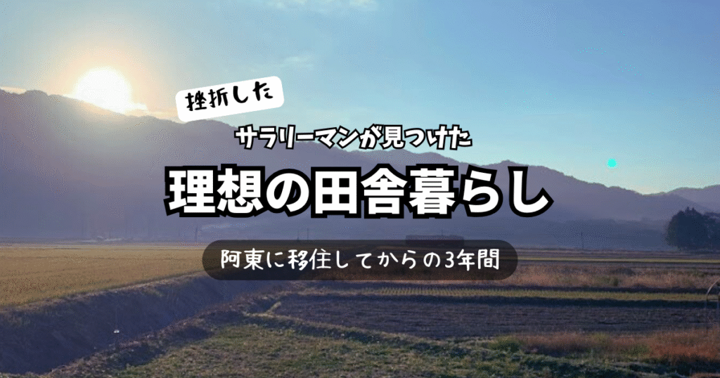 挫折したサラリーマンが阿東に移住してからの3年間で見つけた理想の田舎暮らし、朝日の田園風景